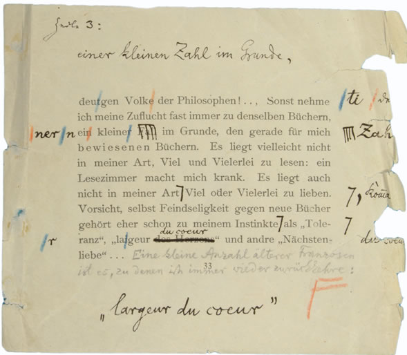 Manuscrito Nietzsche